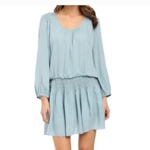 - Joie silk smocked waist dress